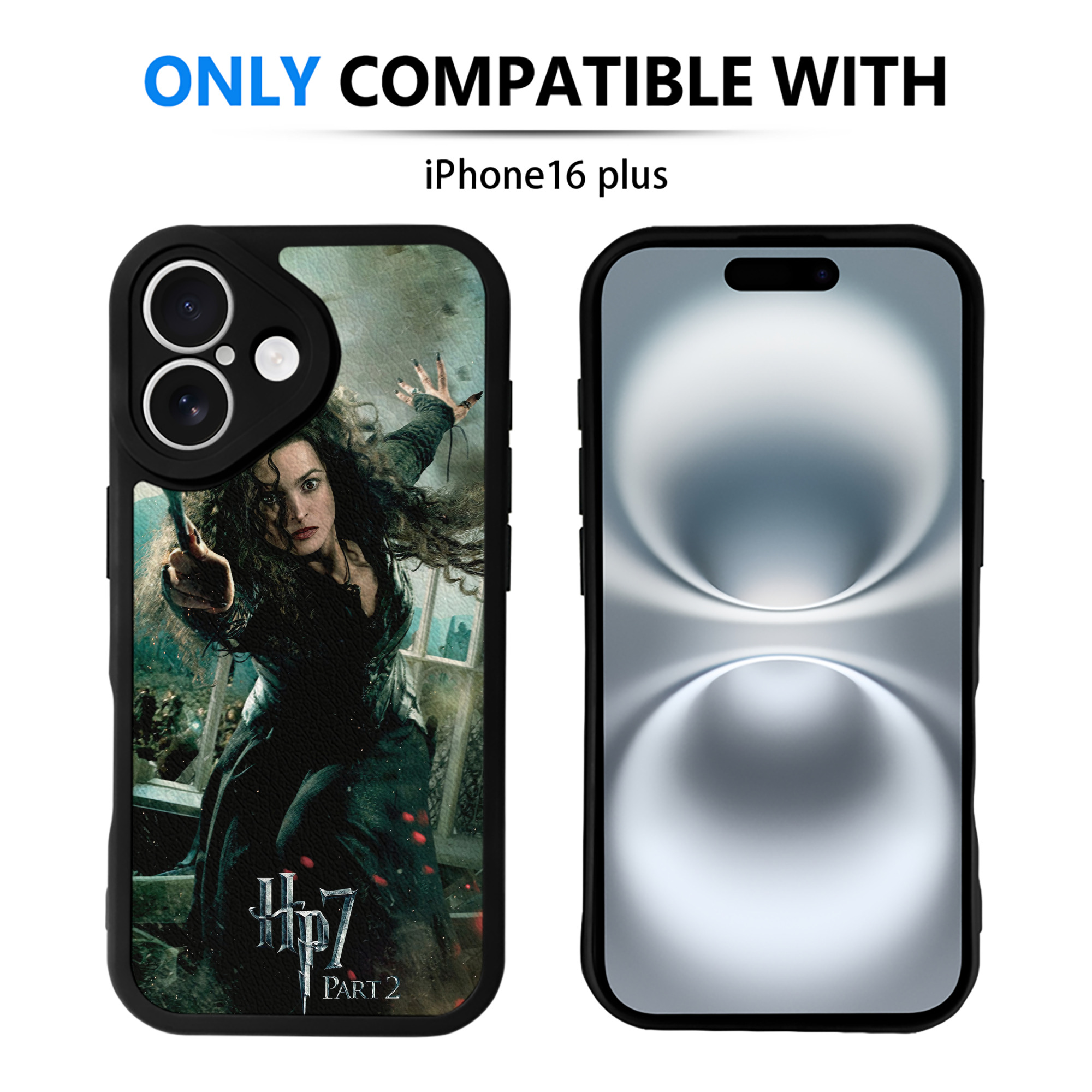 （画像用） Harry Potter ハリー・ポッターシリーズ 【iPhone 16シリーズ対応】シリコンスマホケース（レザー調） 材質：シリコン